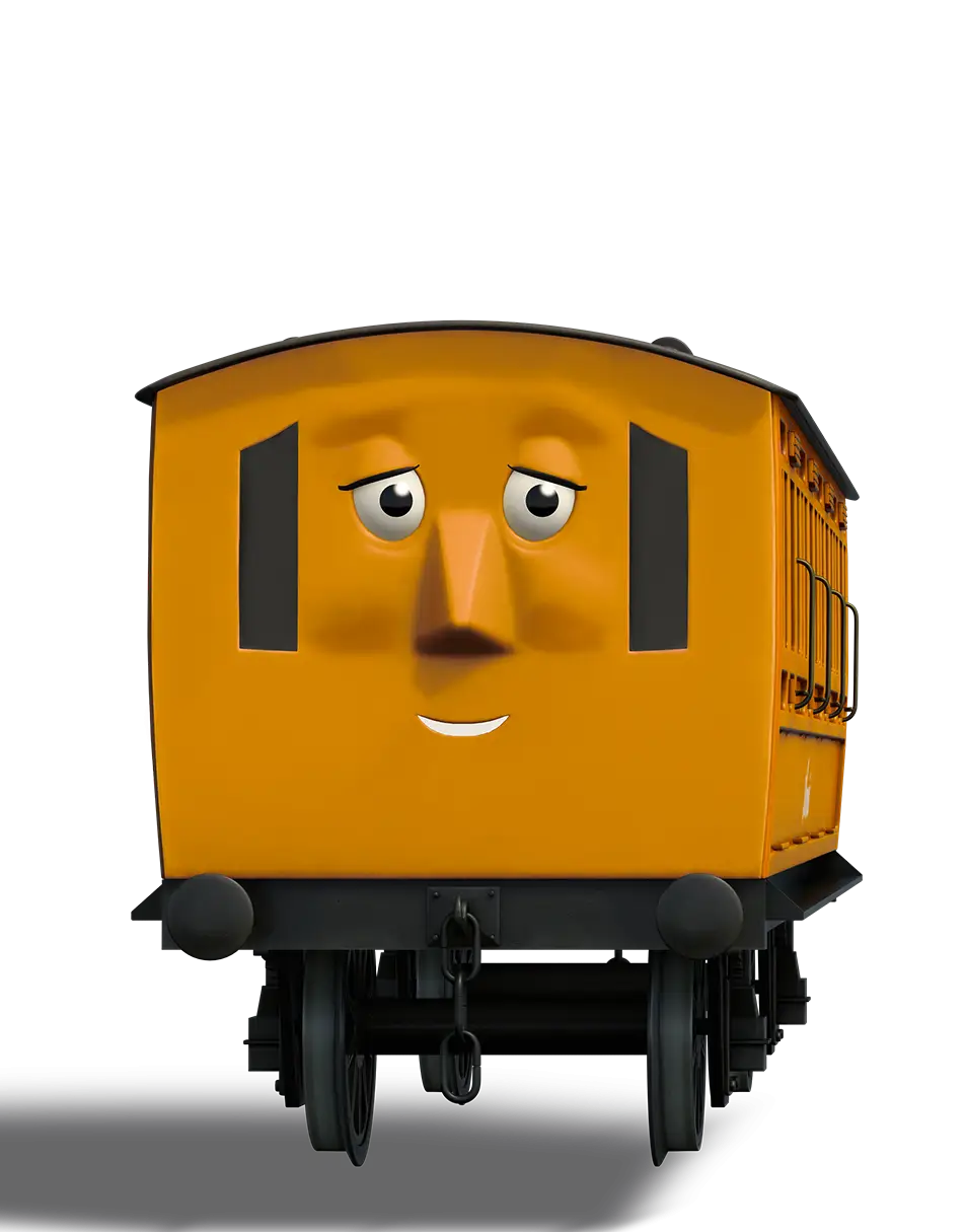 Friendly Yellow Train Character