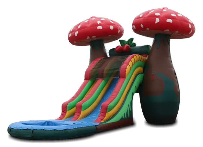 Inflatable Slide with Mushroom Design