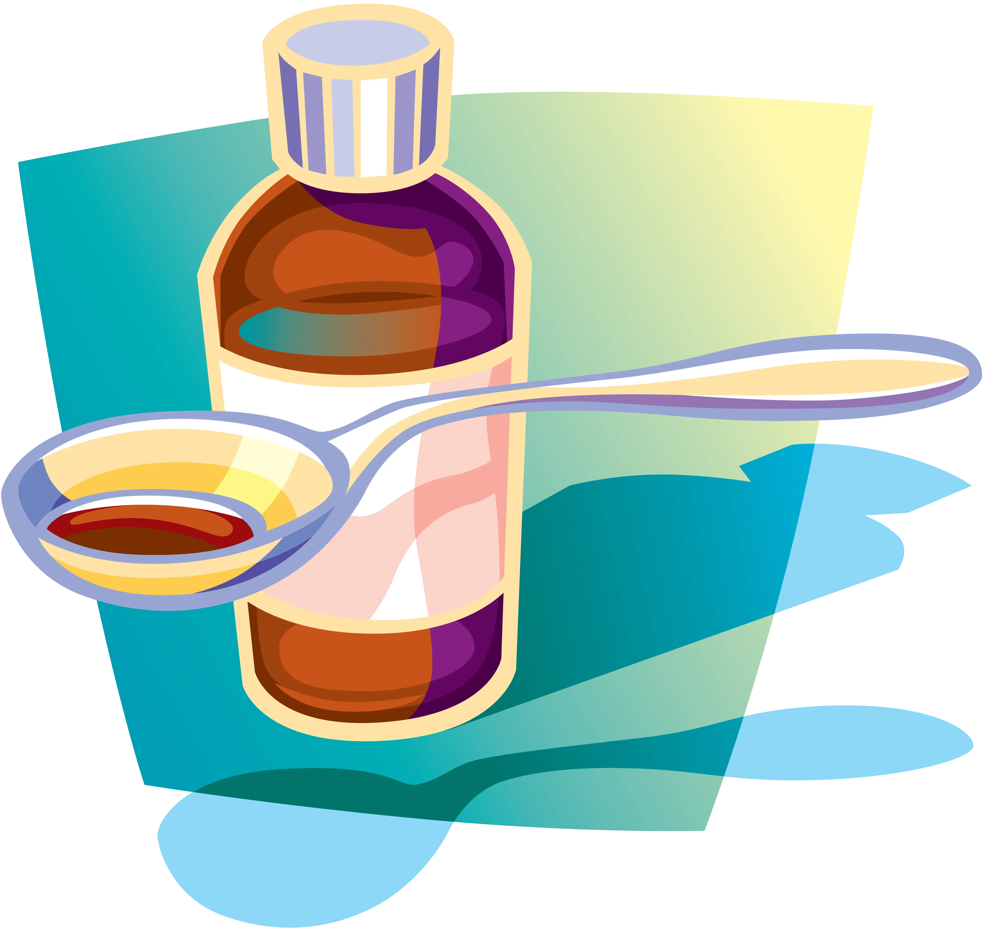 Medicine Bottle with Spoon