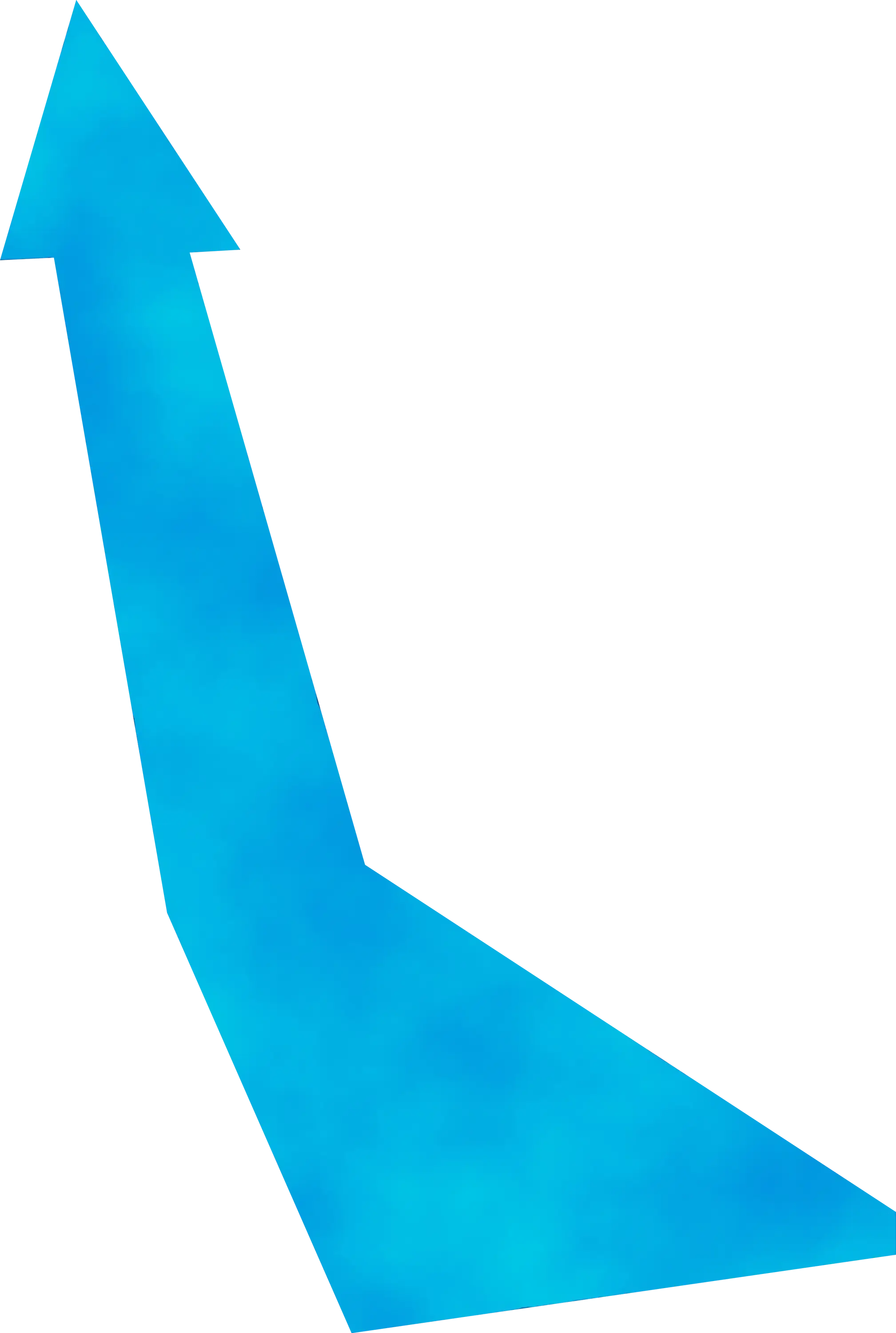 Light Blue Upward Arrow