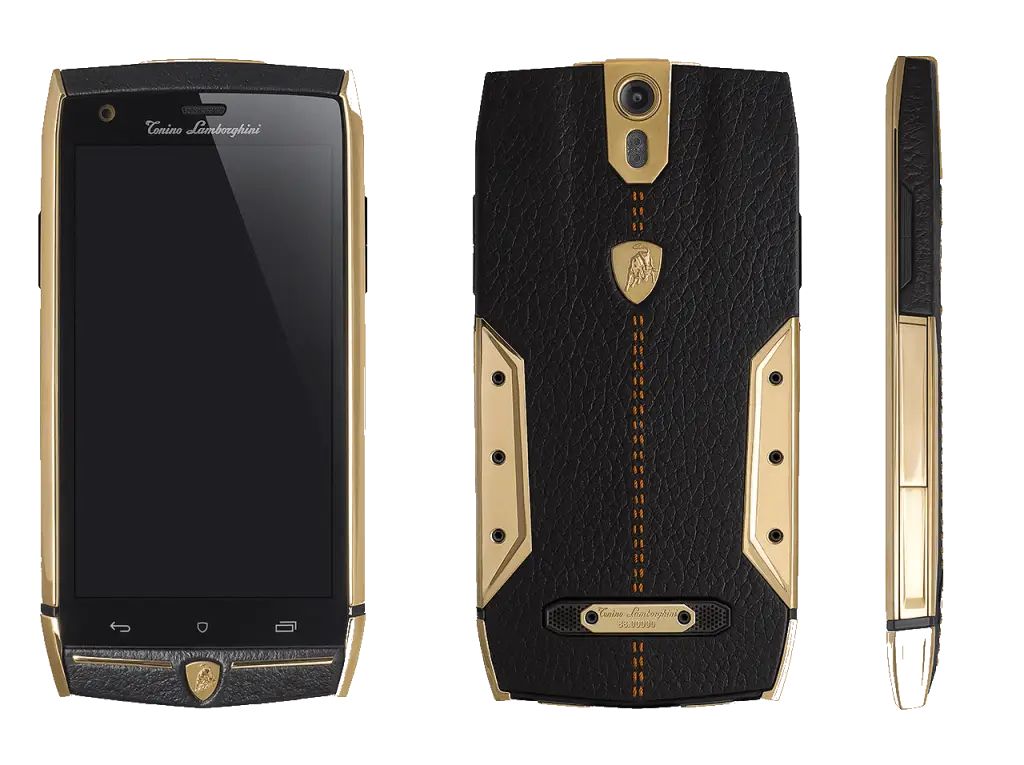 Luxury Smartphone with Gold Accents