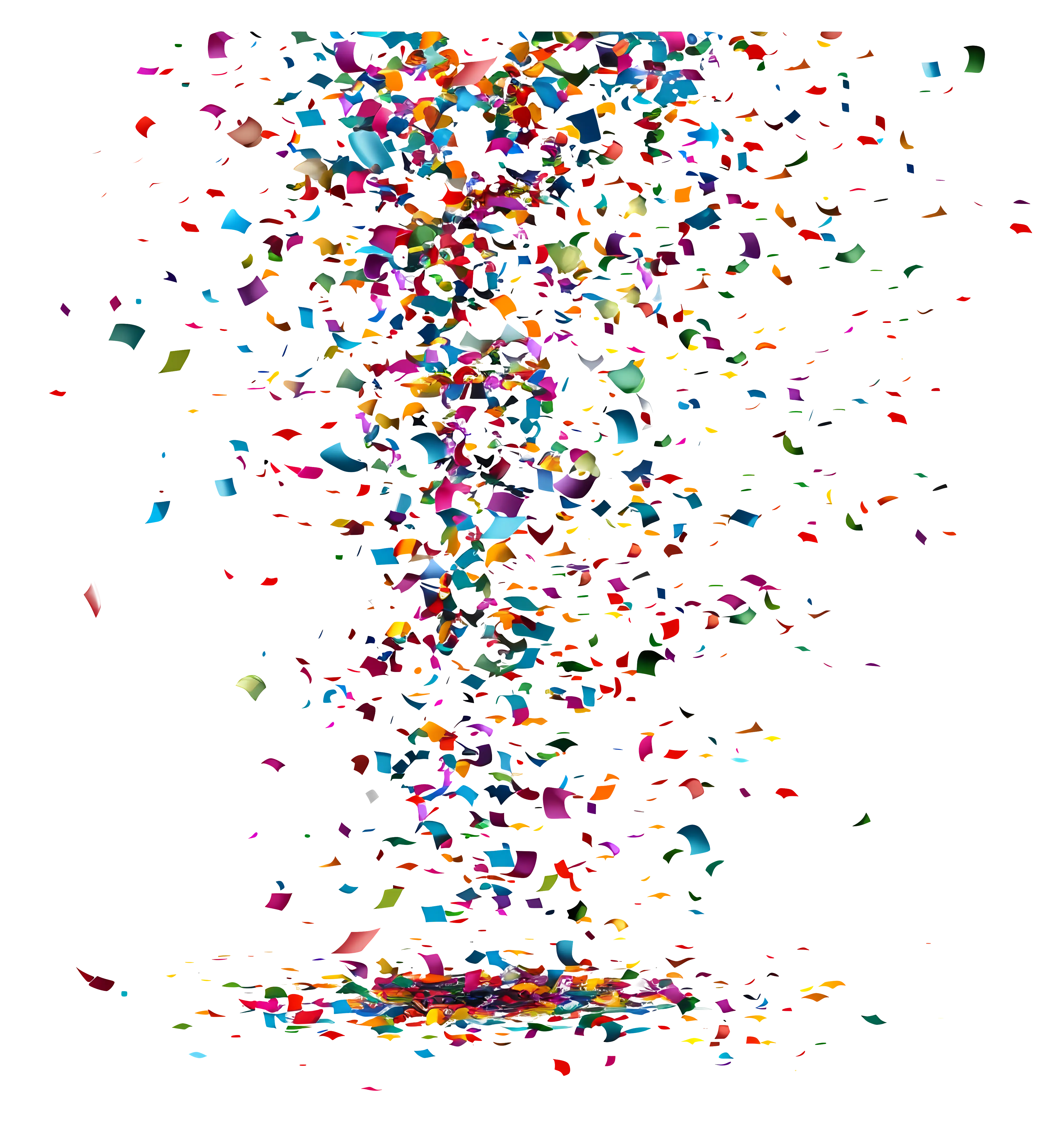 Colorful Confetti Falling Celebration