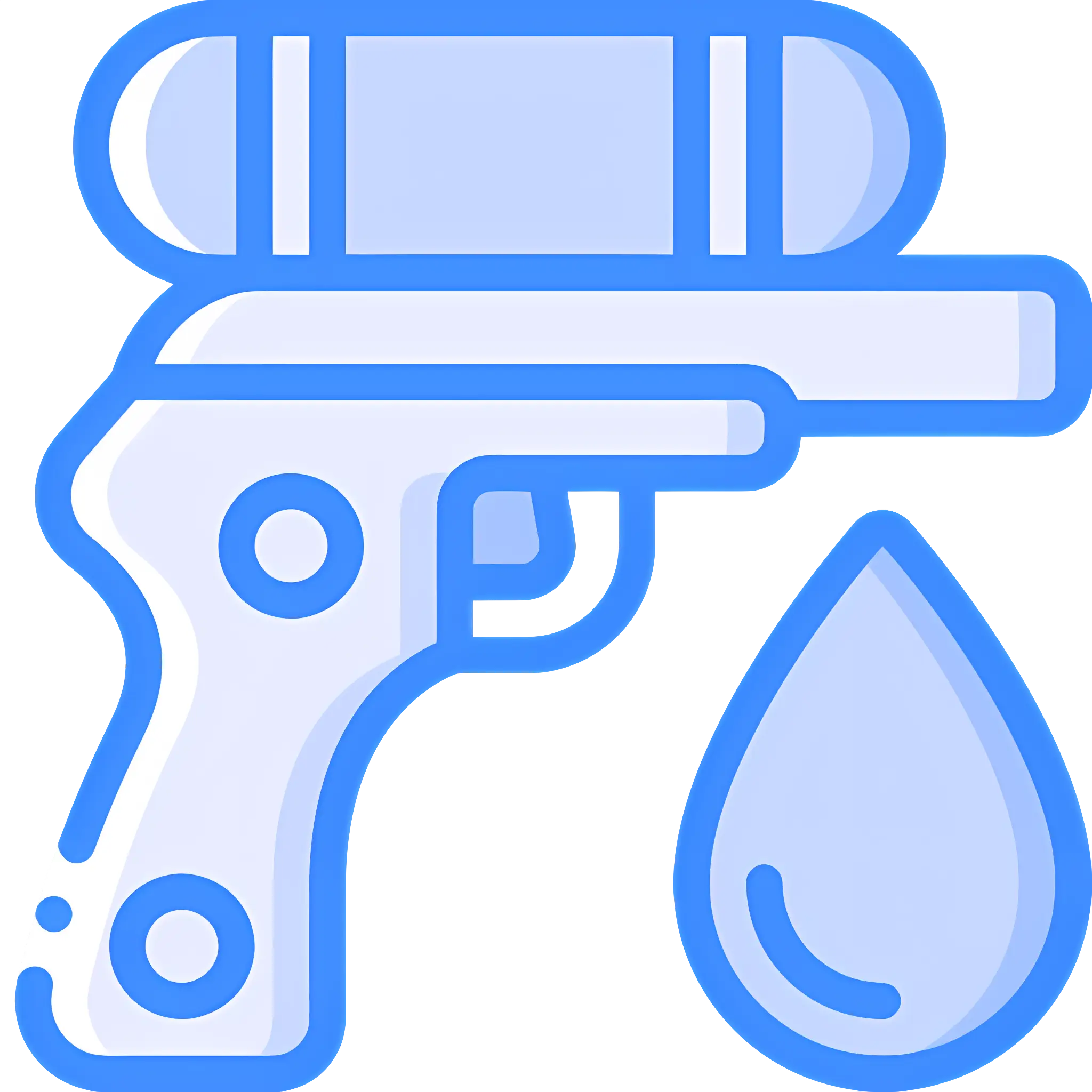 Blue Water Gun Toy