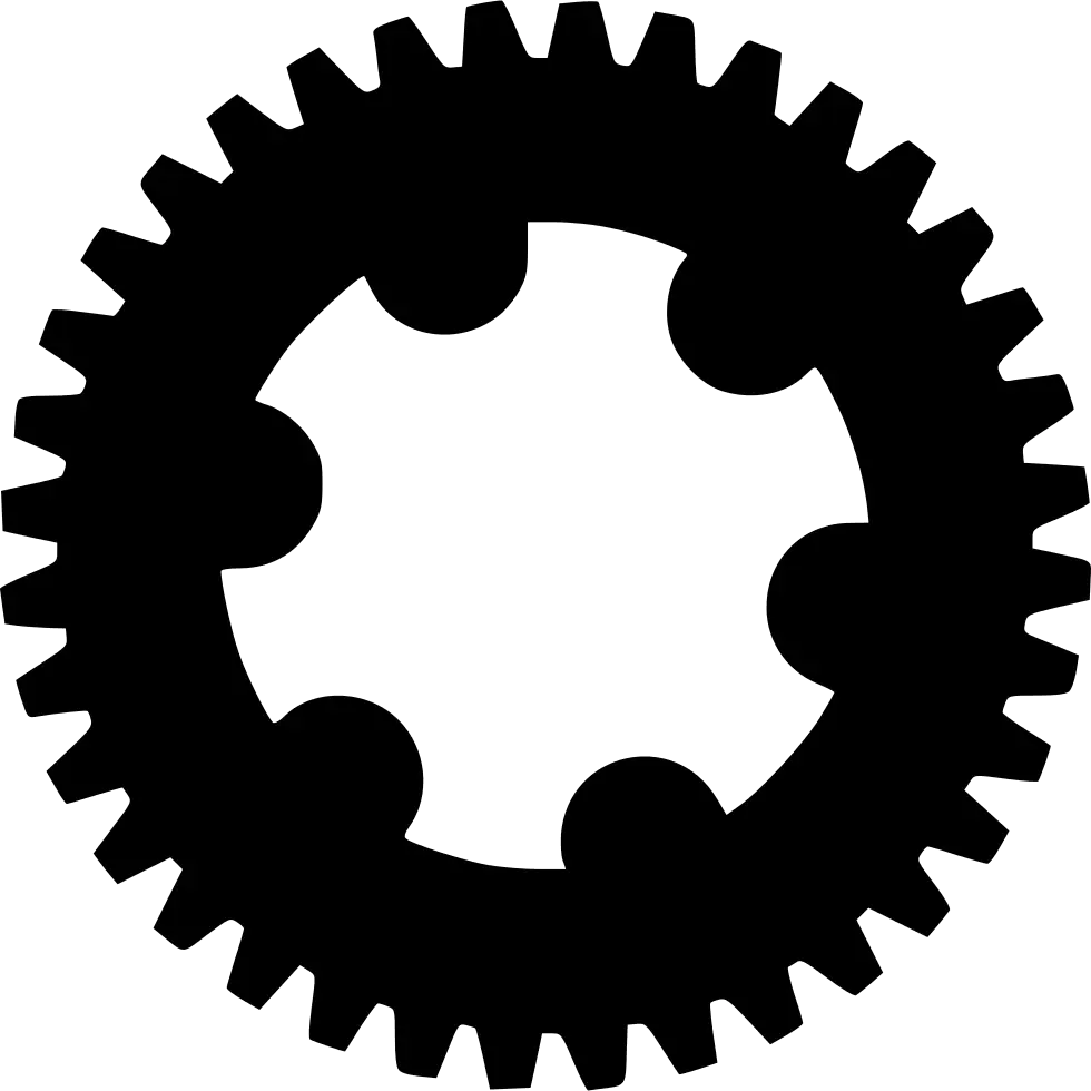 Black Gear Icon