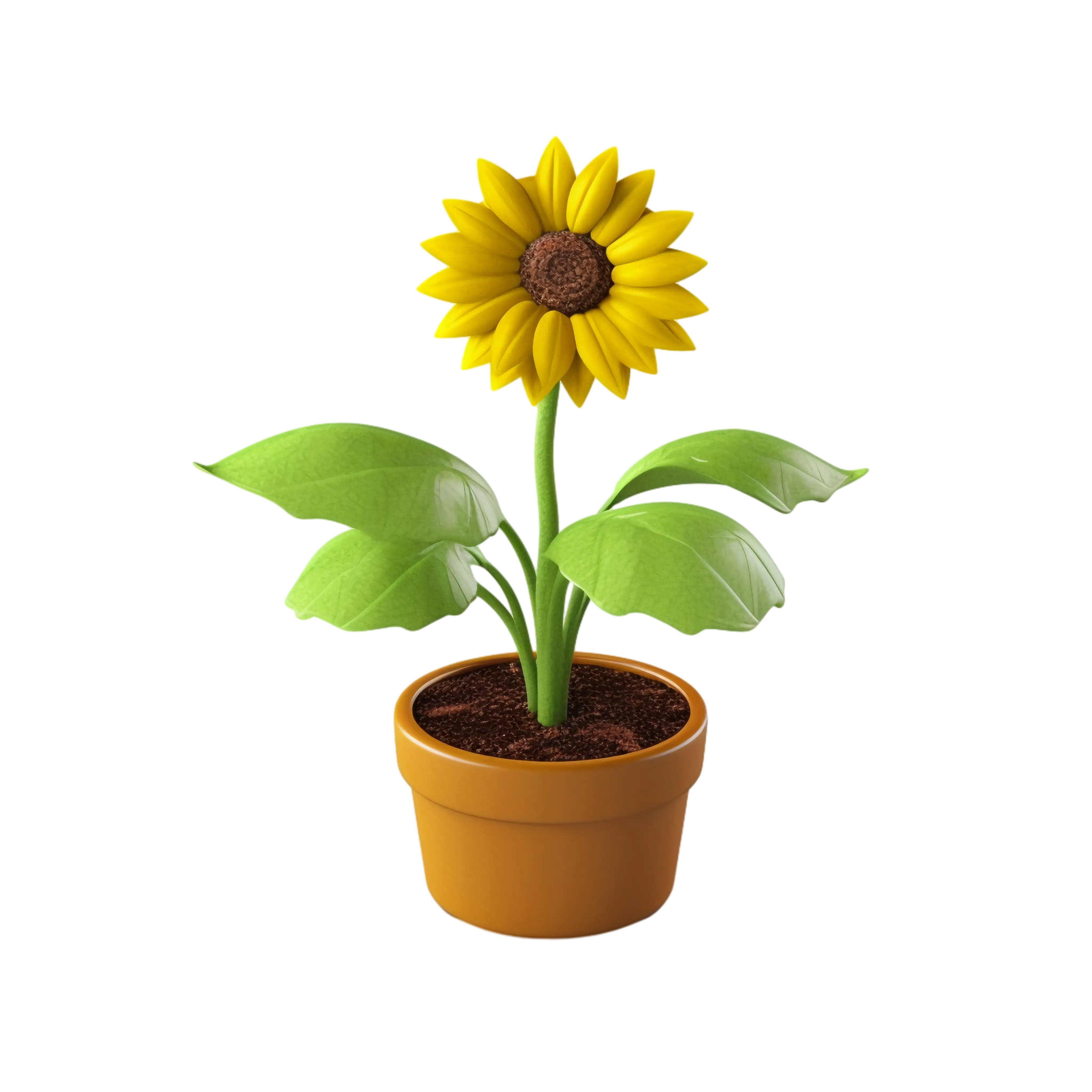 Potted Sunflower Plant for Indoor Decoration