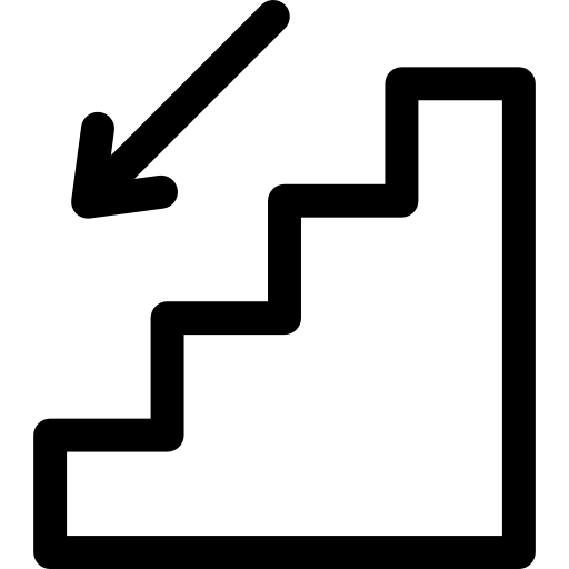 Downward Stairs Symbol