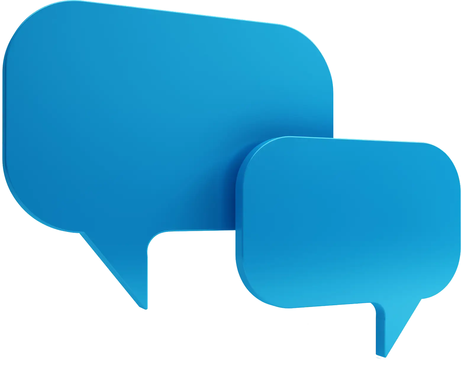 Blue Digital Speech Bubbles