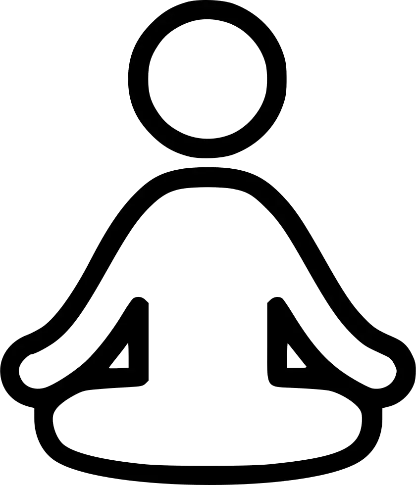 Simple Meditation Symbol Icon