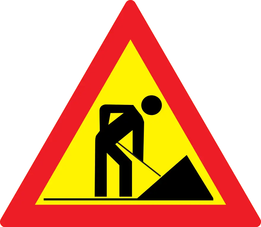 Road Construction Warning Sign