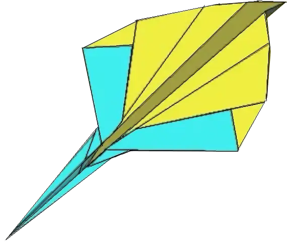Colorful Origami Paper Plane Design