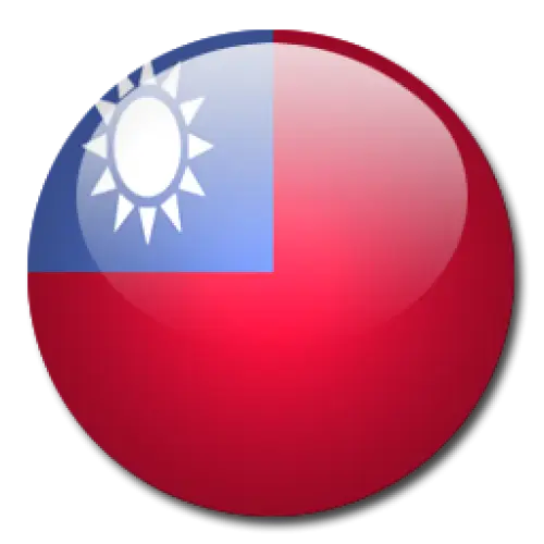 Taiwan Flag Circle Icon