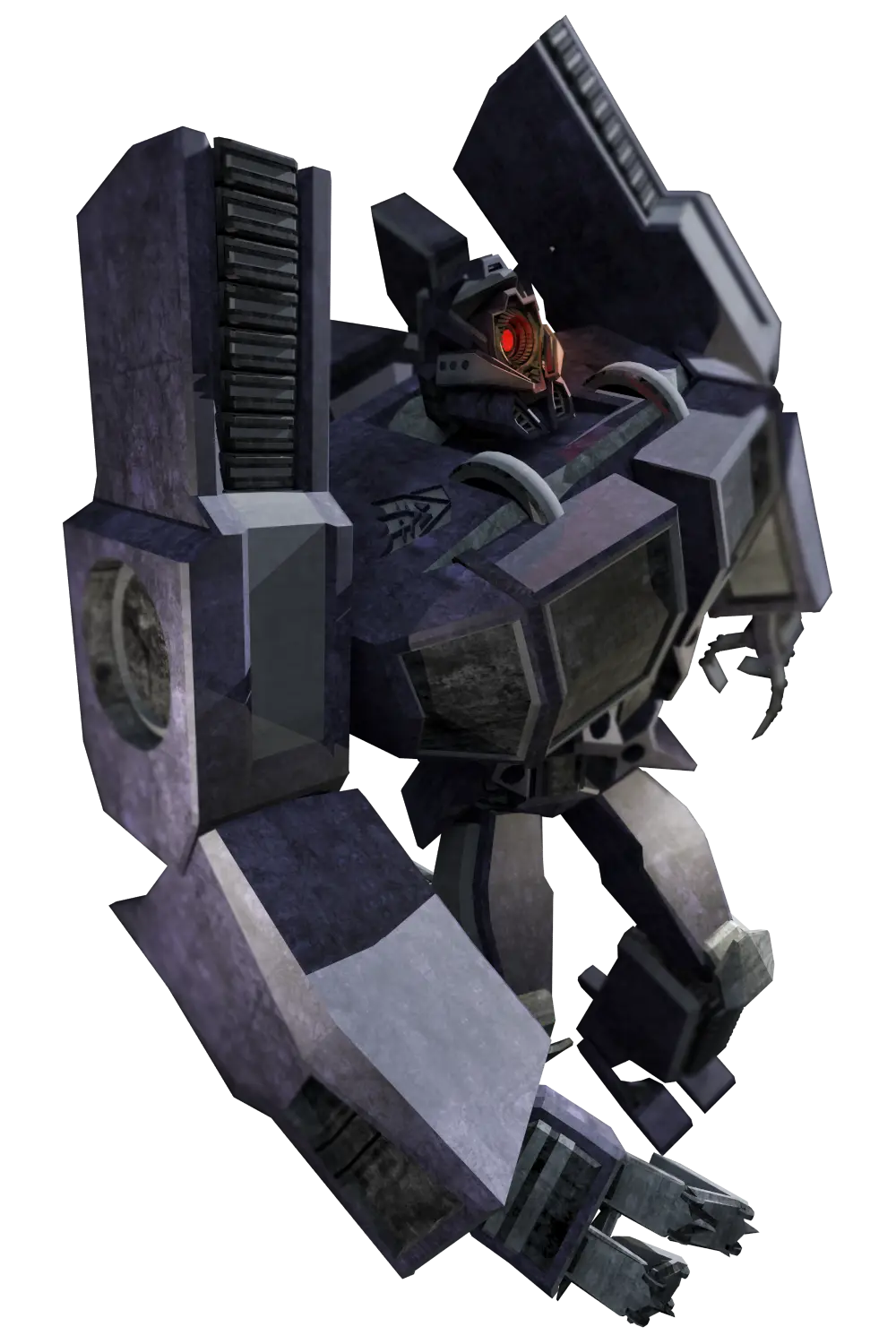 Futuristic Robot Character in Metallic Design