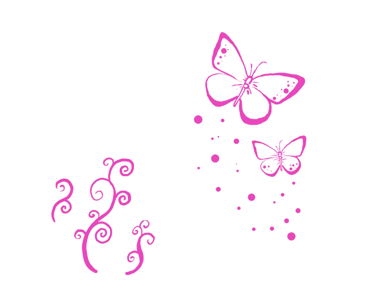 Delicate Pink Butterflies in Nature