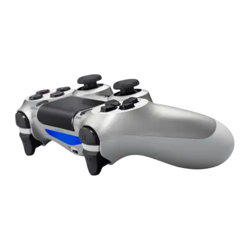 Silver Gaming Controller for Modern Console