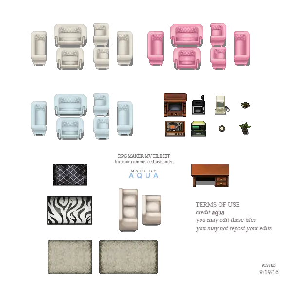 Assorted Furniture Set for Home Decor