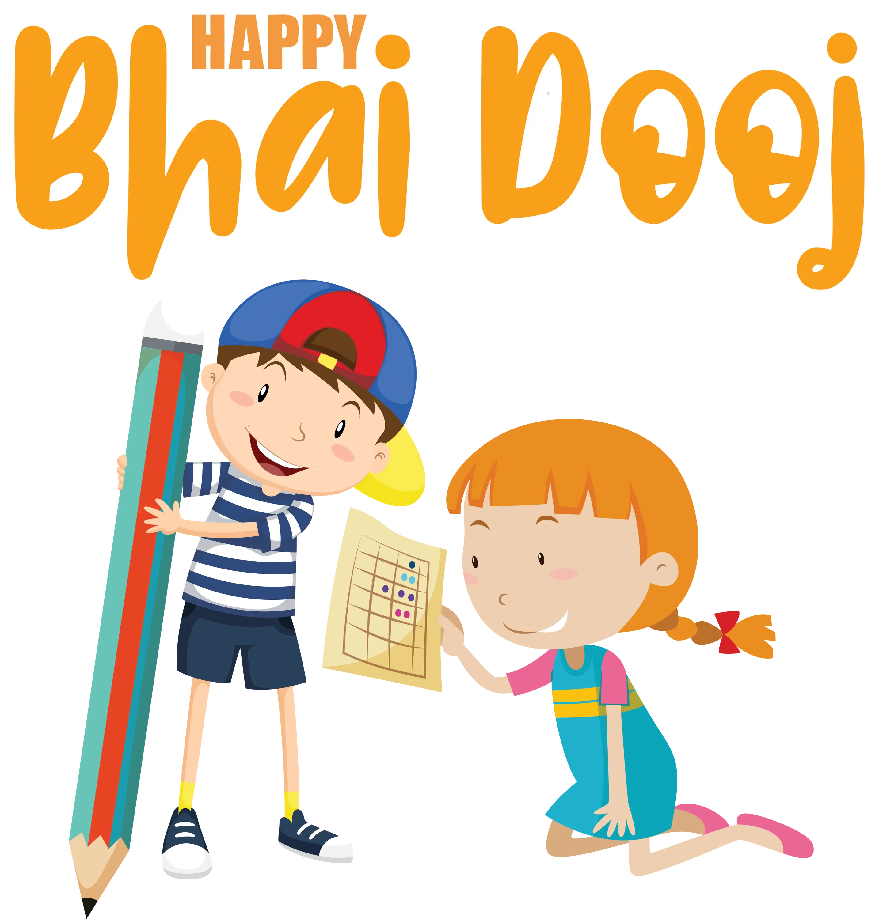 Bhai Dooj Festival Illustration
