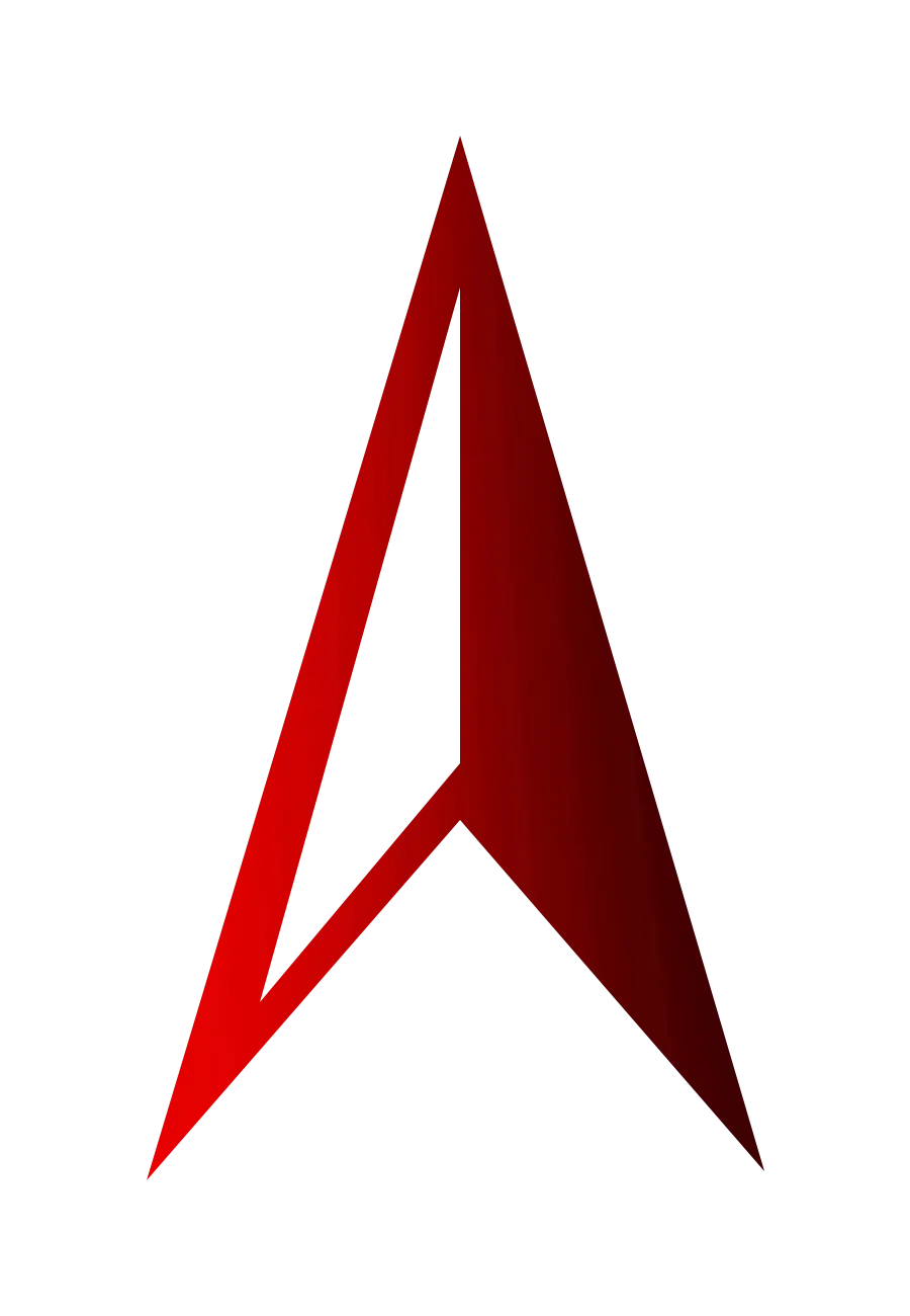 Red Navigation Arrow