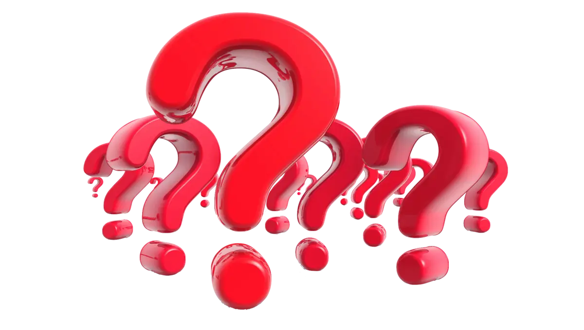 Red Question Marks Graphic