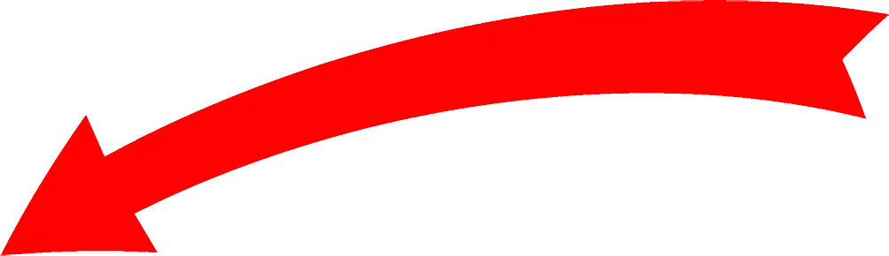 Red Curved Left Down Arrow