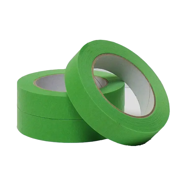 Rolls of Green Adhesive Tape