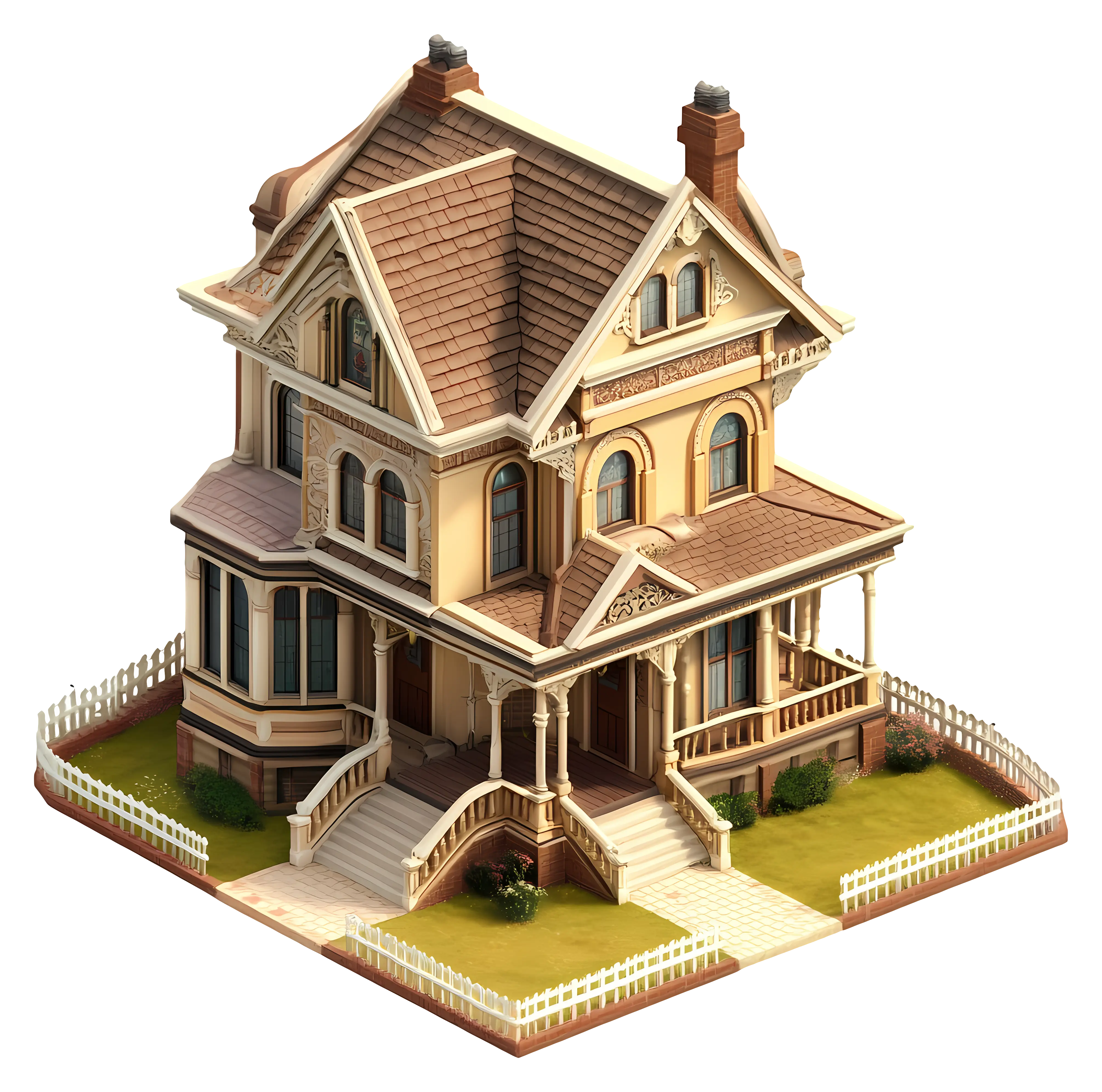 Victorian house with detailed design