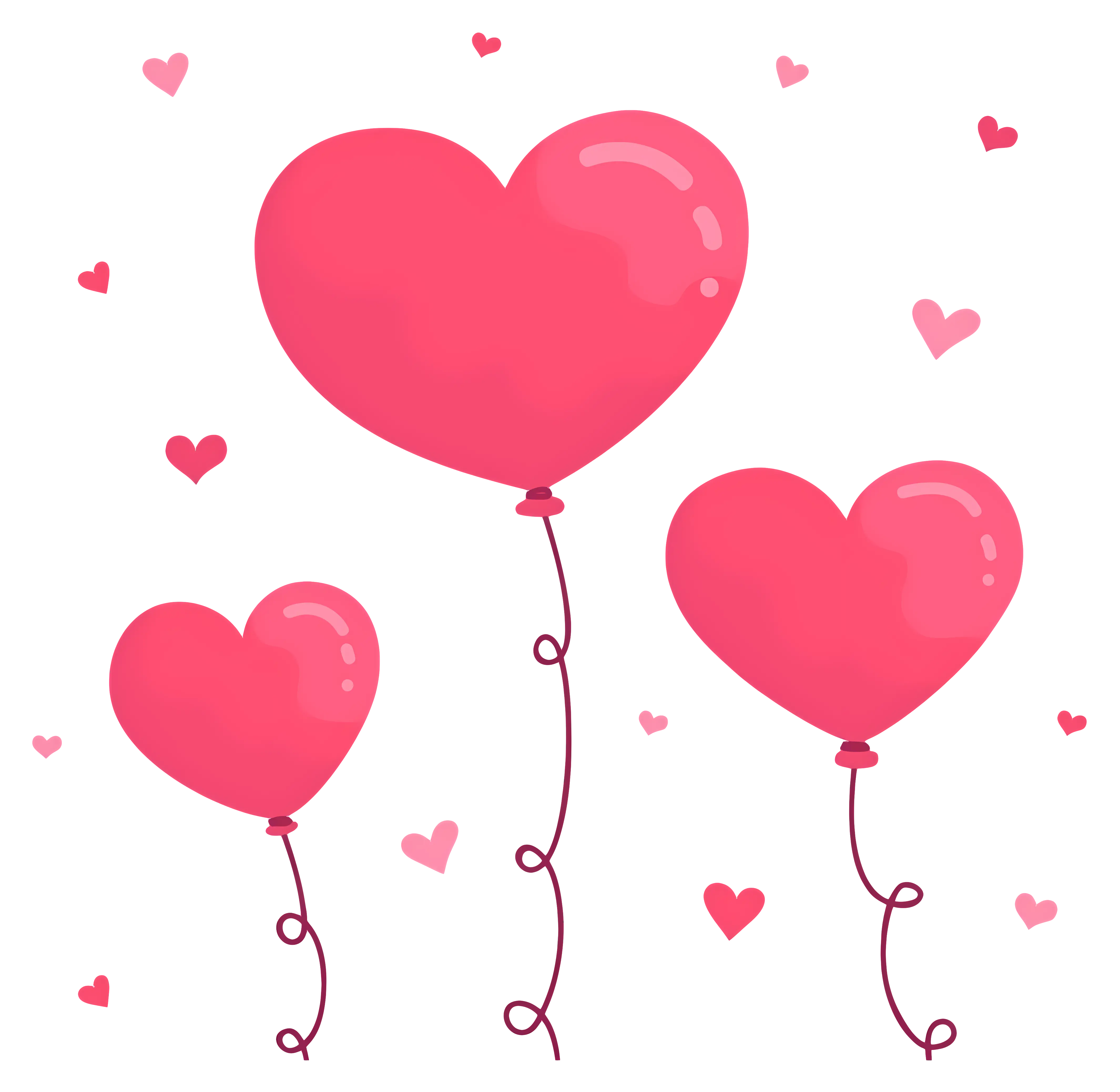 Heart-Shaped Balloons for Party Decor