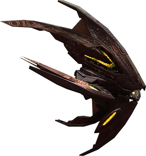 Futuristic Spaceship with Alien Design