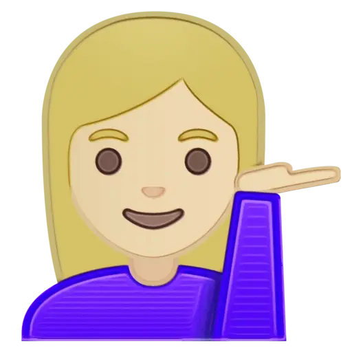 Woman Emoji with Hand Gesture
