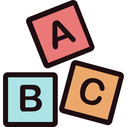 Colorful ABC Building Blocks