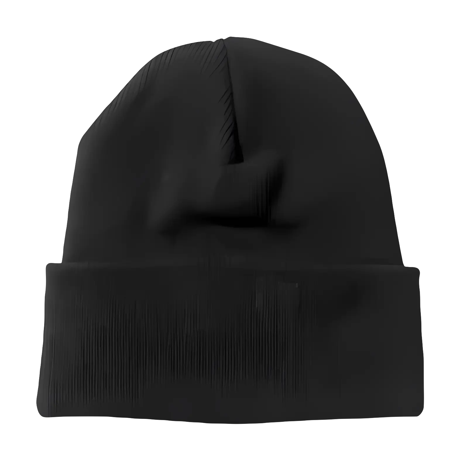 Black Knit Beanie for Winter Warmth