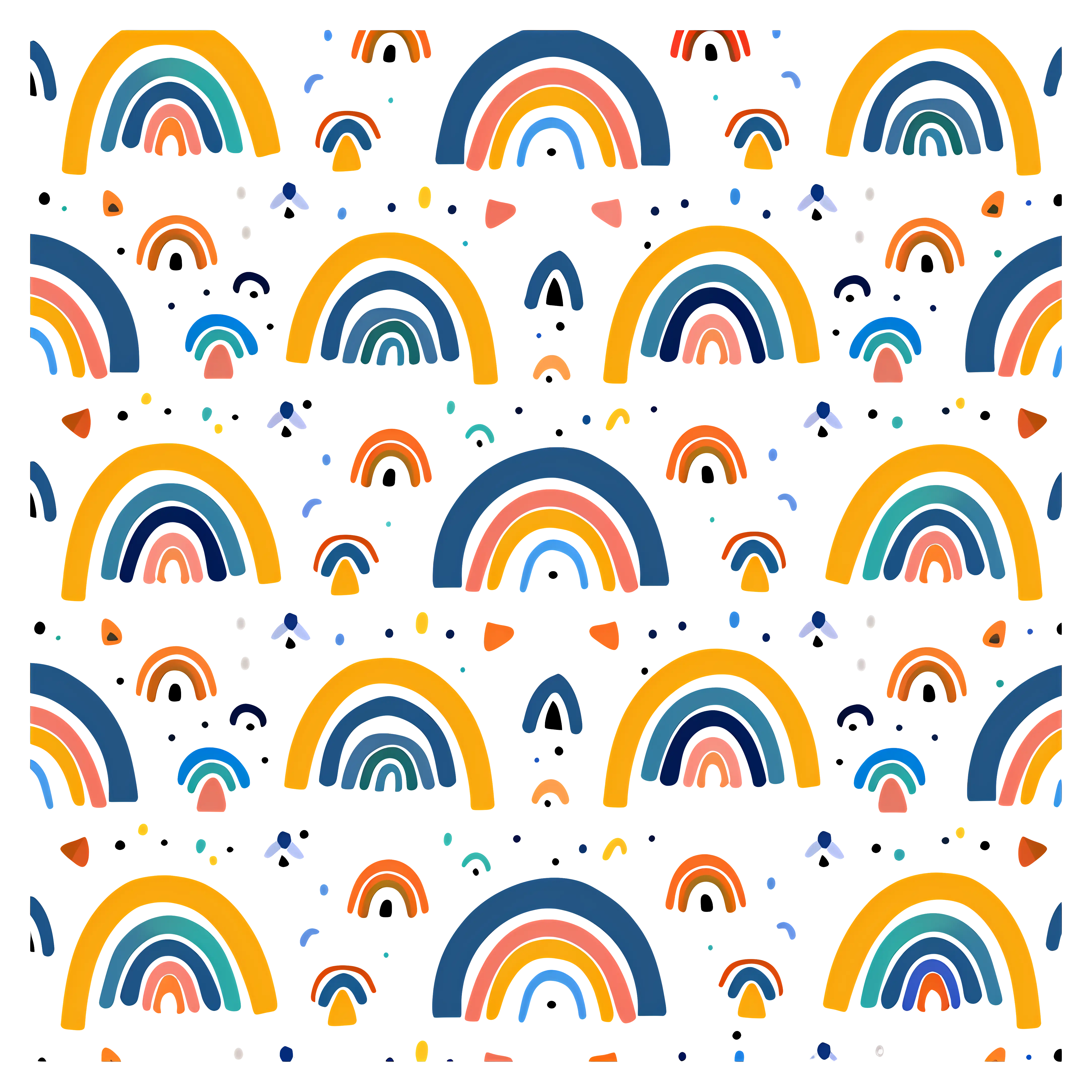 Bright Rainbow Pattern Design