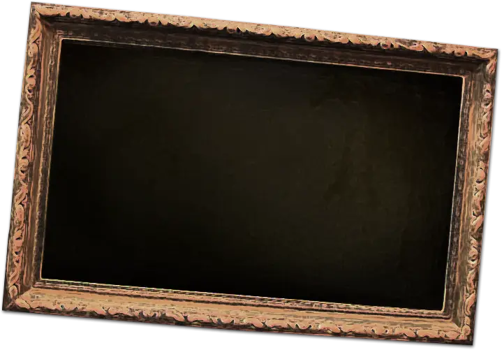 Vintage Wooden Empty Frame