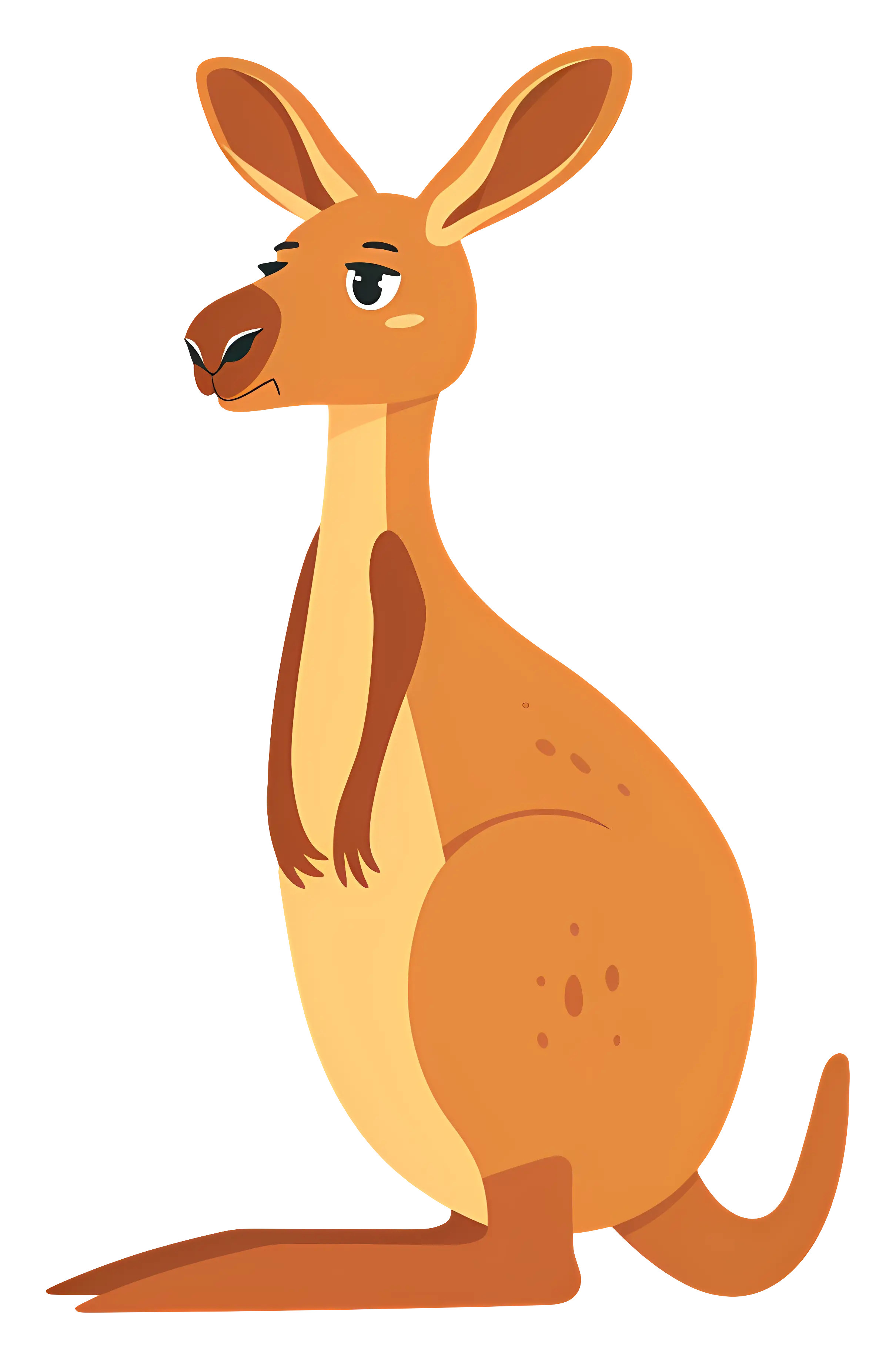 Cartoon Kangaroo Illustration