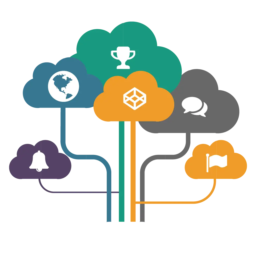 Colorful Cloud Icons