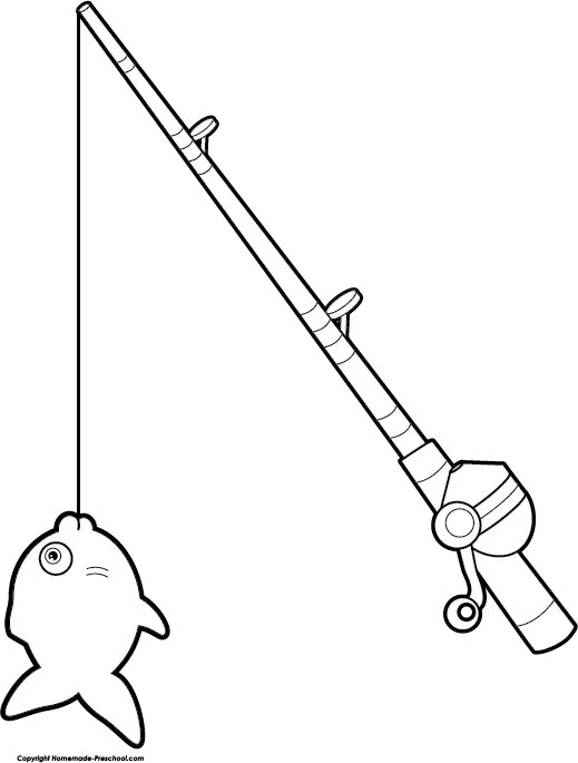 Fishing Rod with Fish