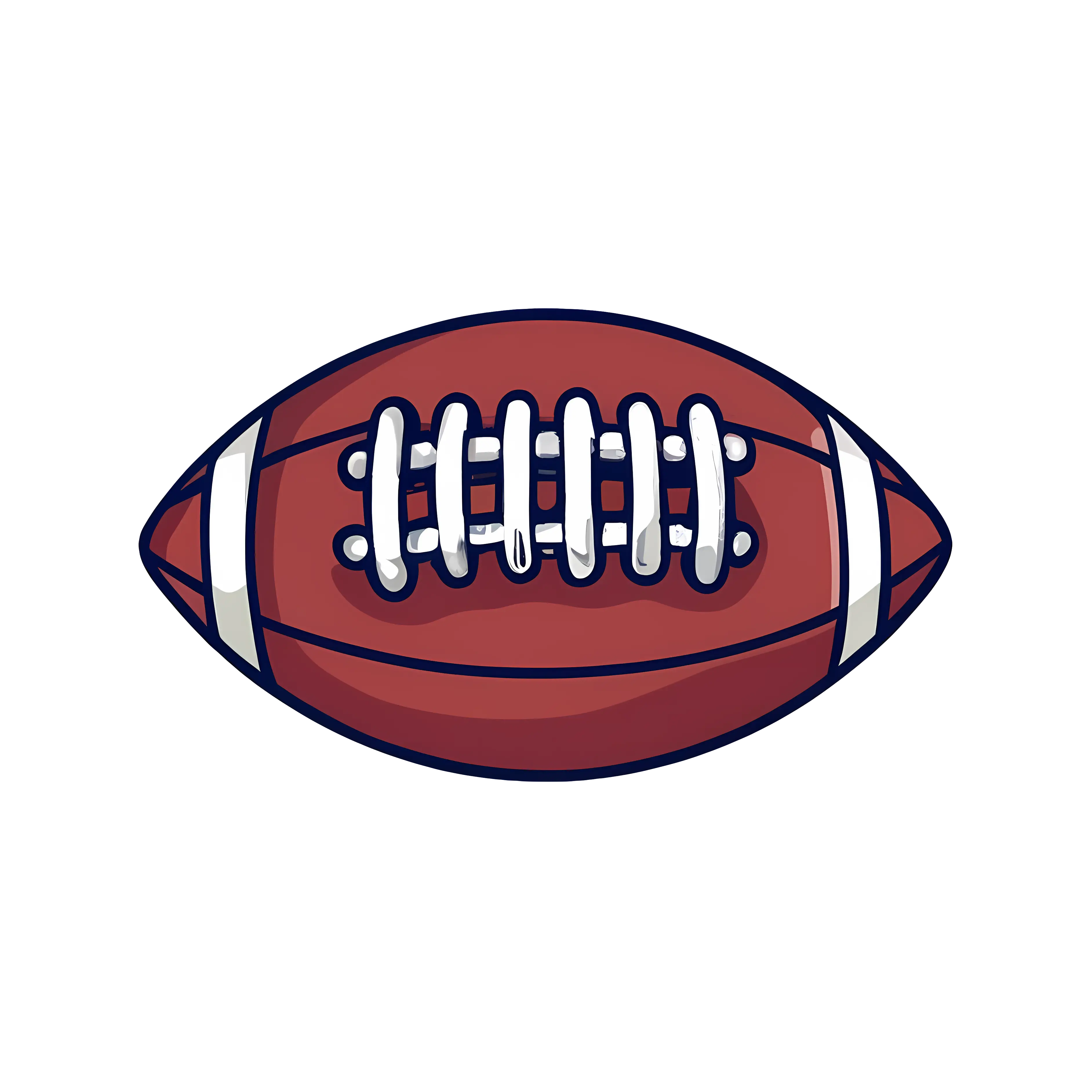 Cartoon Rugby Ball for Sports Fun