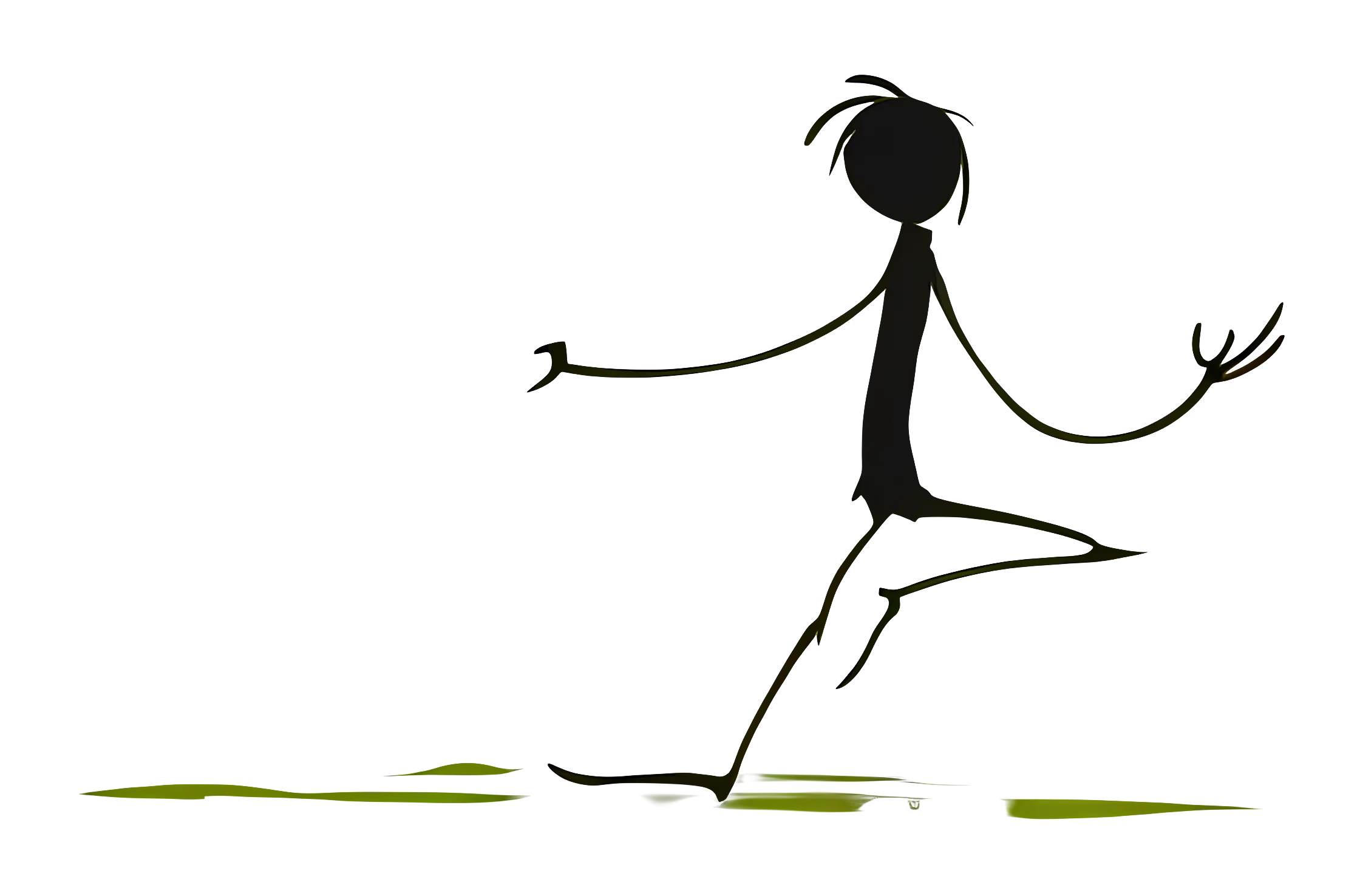Stick Figure Running
