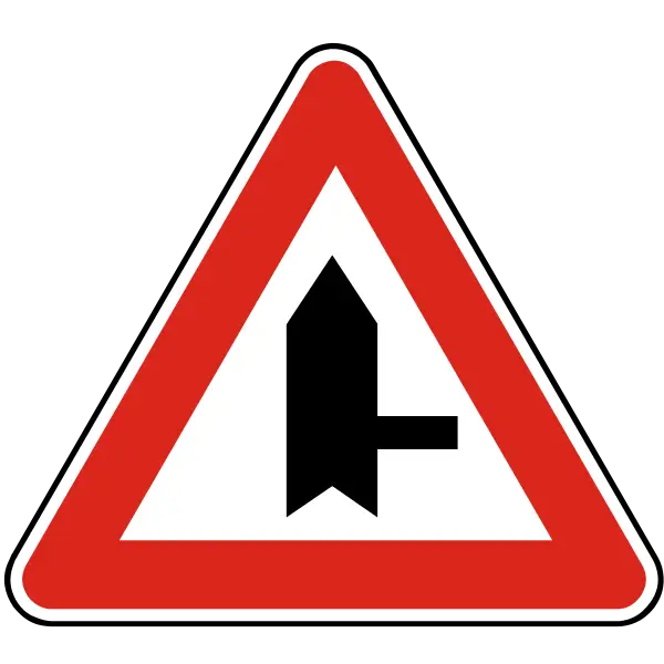 Triangle Warning Road Sign