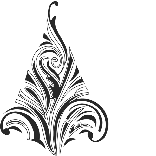 Black and White Abstract Design