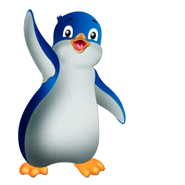 Cute Cartoon Penguin Illustration