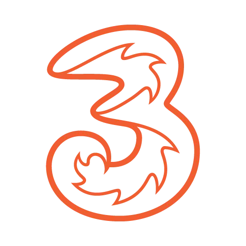 Orange Number Three Illustration
