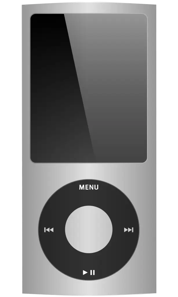Silver Portable Music Player