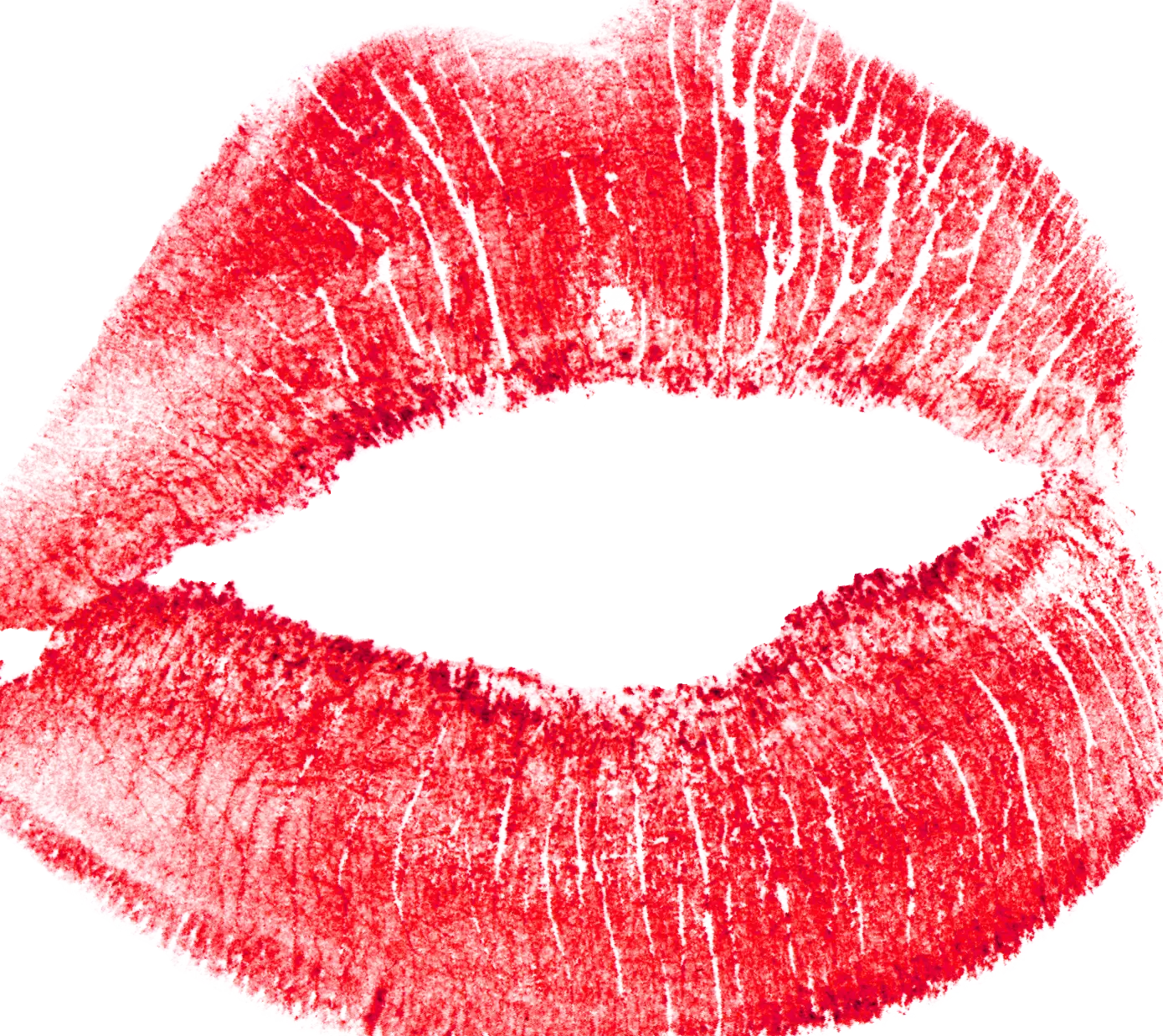 Red Lipstick Kiss Impression