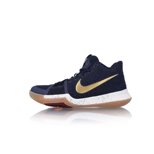 Black and Gold Nike Basketball Shoe