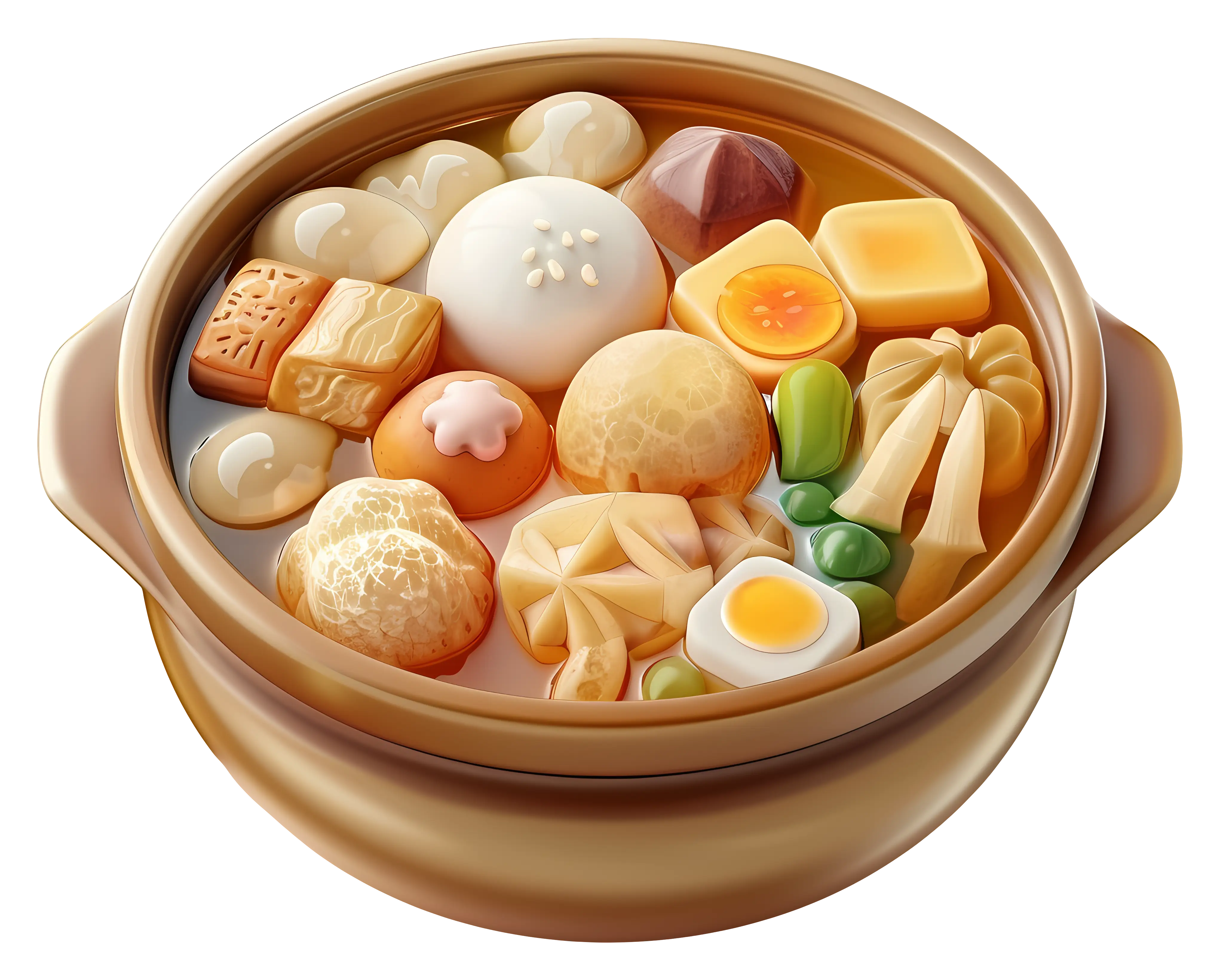 Assorted Food in Pot
