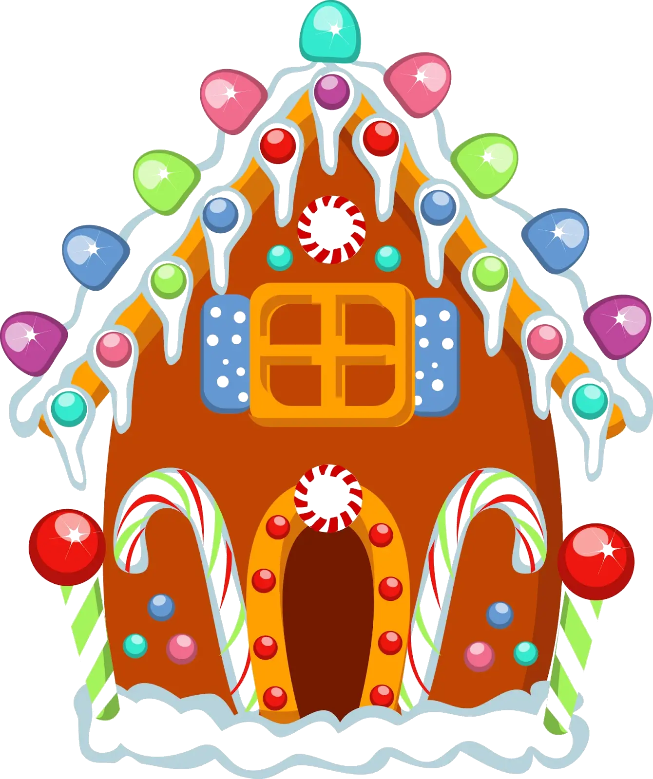 Colorful Gingerbread House