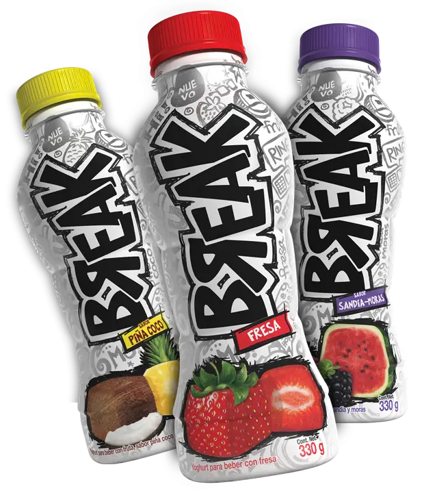 Colorful Break Drinks with Fruit Flavors