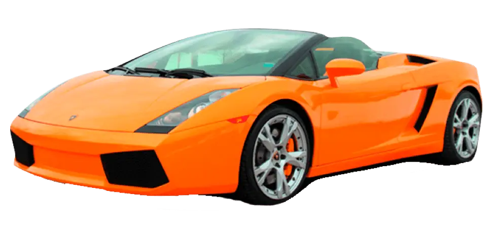 Orange Convertible Sports Car