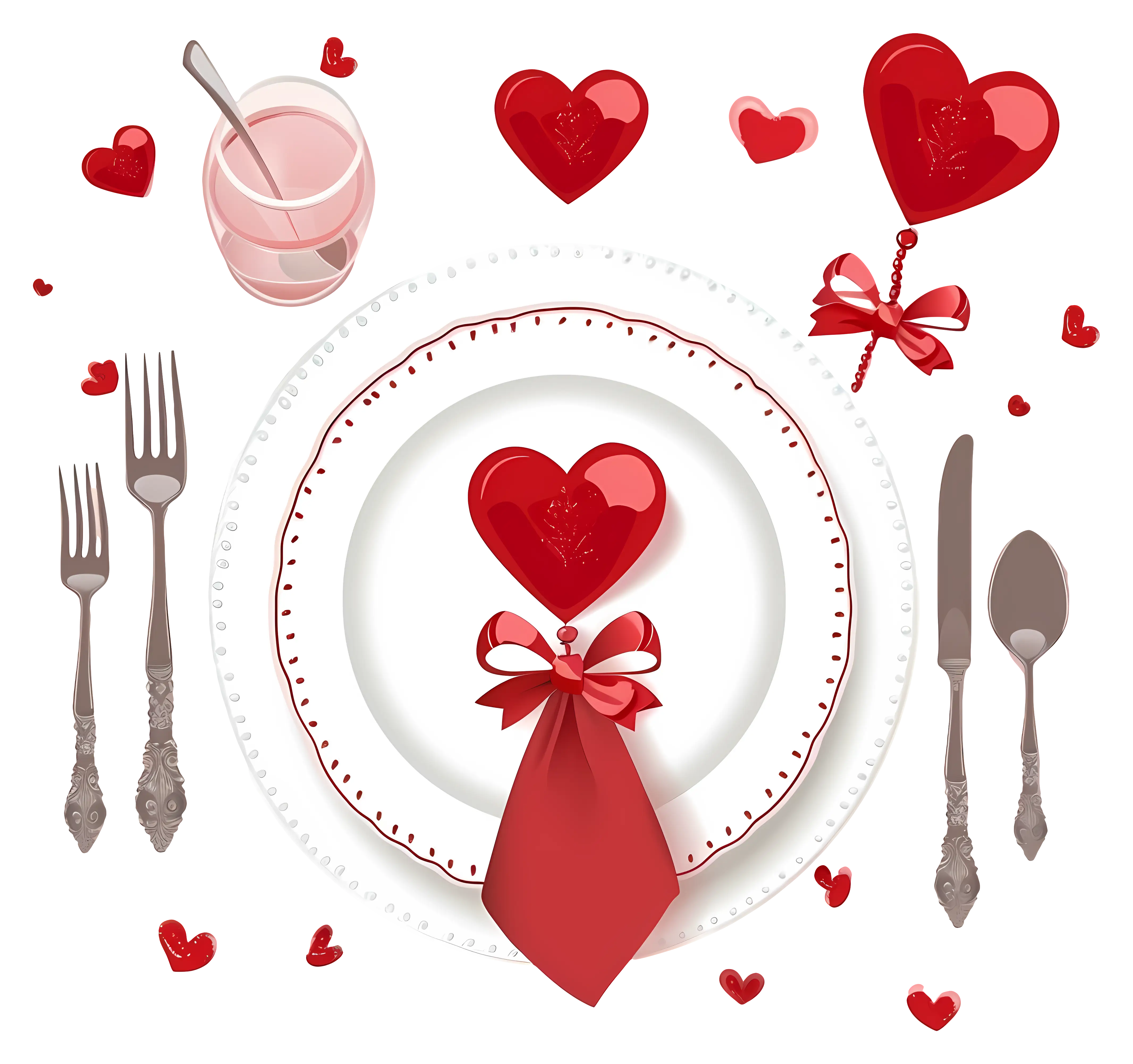 Romantic Valentine&#039;s Dinner Setup
