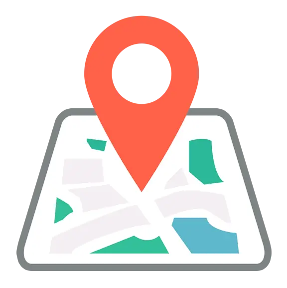 Map with Location Pin